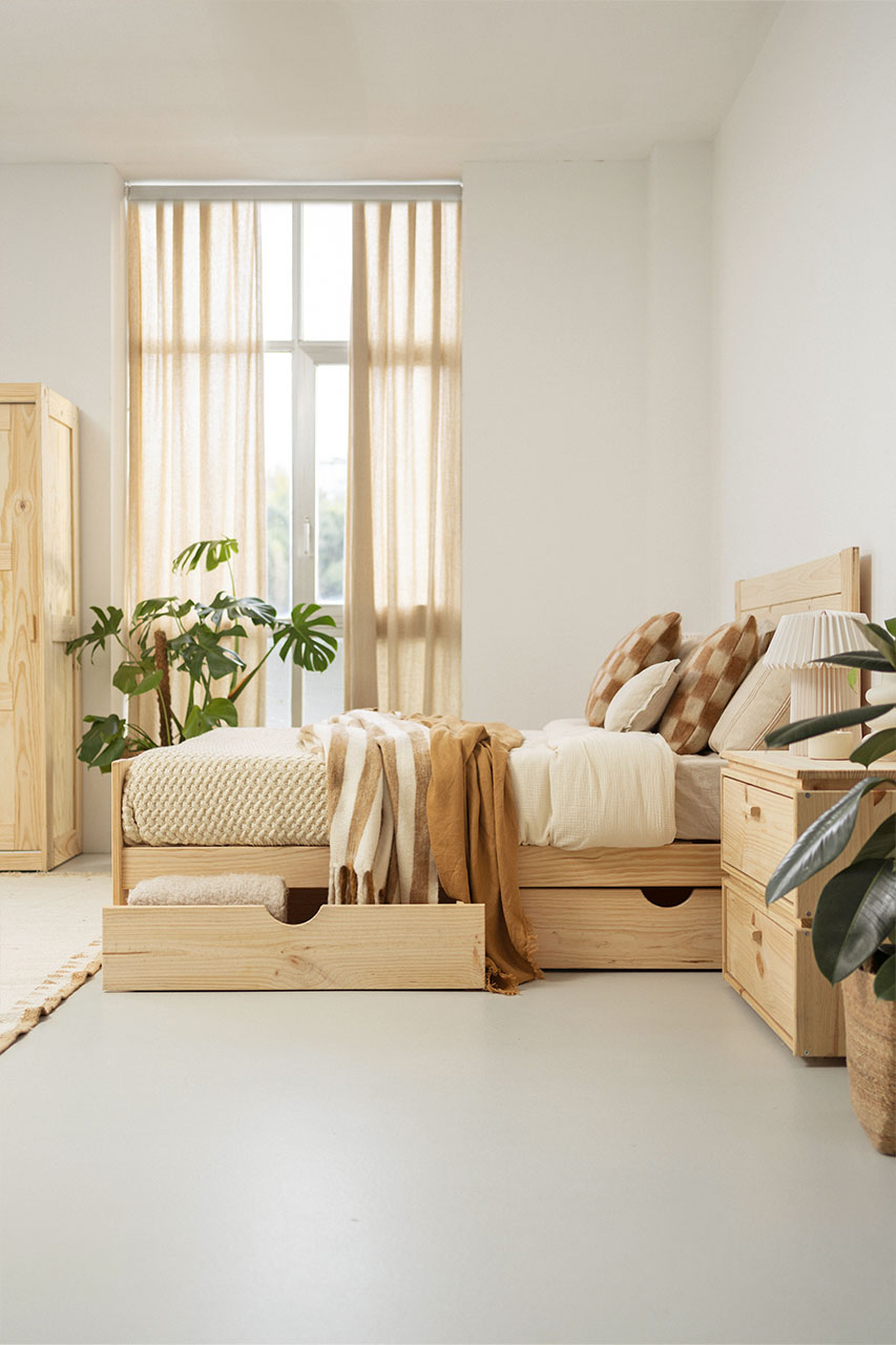 Imagen de ambiente 5 para:Cama doble con cajones estilo r&uacute;stico